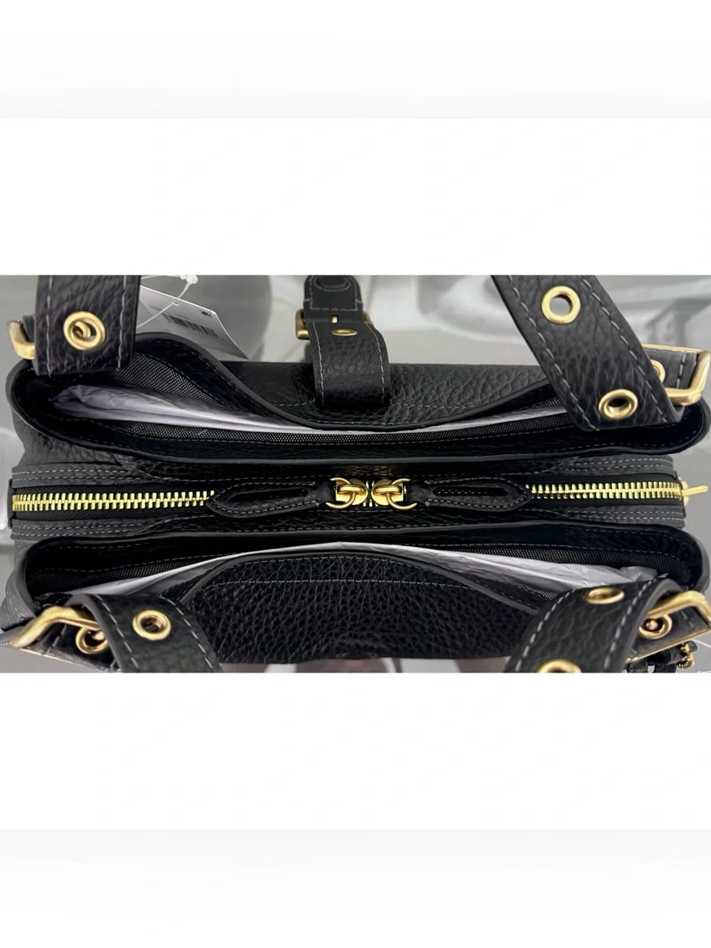 COACH Drifter Shoulder Bag 31, BLACK